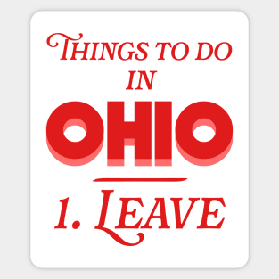 Things To Do In Ohio Sticker